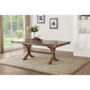 Harald Dining Table, Gray Oak Finish Acme