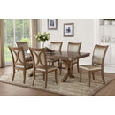 Harald Dining Table, Gray Oak Finish Acme