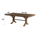 Harald Dining Table, Gray Oak Finish Acme