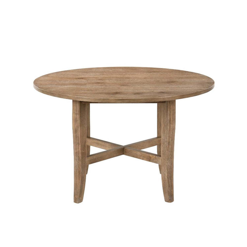 Kendric Dining Table, Rustic Oak Finish Acme