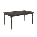 Claudia II Dining Table, Weathered Gray Finish Acme