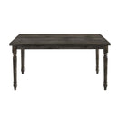 Claudia II Dining Table, Weathered Gray Finish Acme