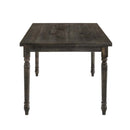 Claudia II Dining Table, Weathered Gray Finish Acme