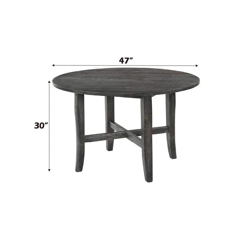 Kendric Dining Table, Rustic Gray Finish Acme