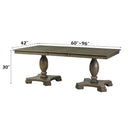 Waylon Dining Table, Gray Oak Finish Acme