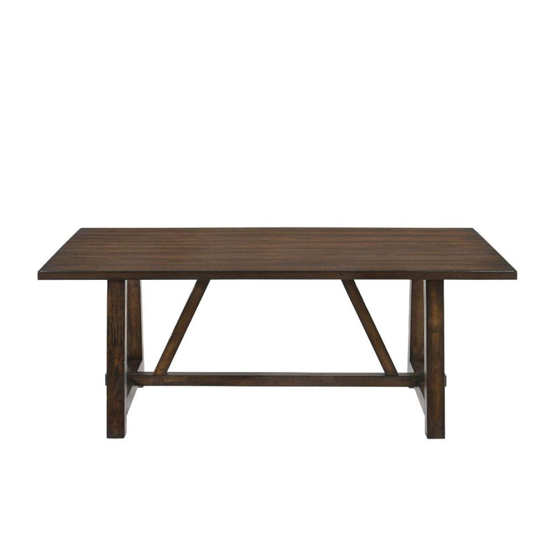 Kaelyn Dining Table, Dark Oak Finish Acme