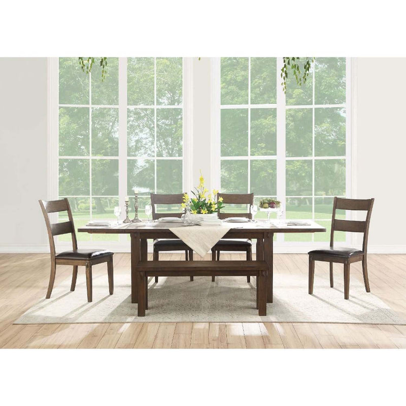 Nabirye Dining Table, Dark Oak Finish Acme