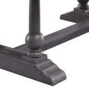 Yabeina Dining Table, Marble Top Top & Gray Oak Finish Acme