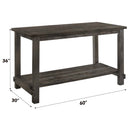 Martha II Counter Height Table, Weathered Gray Finish Acme