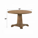 Yotam Dining Table, Salvaged Oak Finish Acme