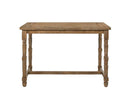 Farsiris Counter Height Table, Weathered Oak Finish Acme