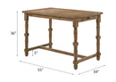 Farsiris Counter Height Table, Weathered Oak Finish Acme
