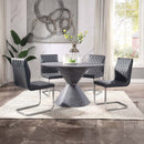 Ansonia Dining Table, Faux Concrete Acme