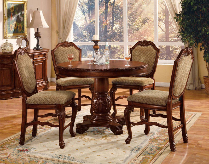 Chateau De Ville Counter Height Table, Cherry Finish Acme