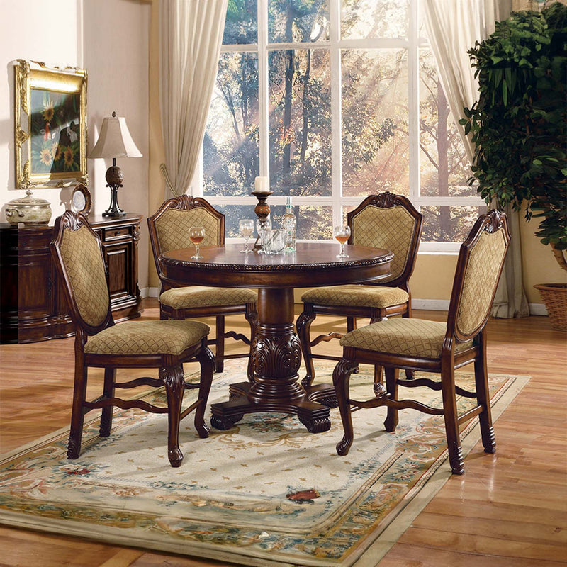 Chateau De Ville Counter Height Table, Espresso Finish Acme