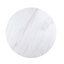 Gerardo Dining Table, White Marble Top & Weathered Espresso Finish Acme