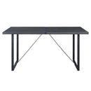 Nakula Dining Table, Gray Oak & Black Finish Acme
