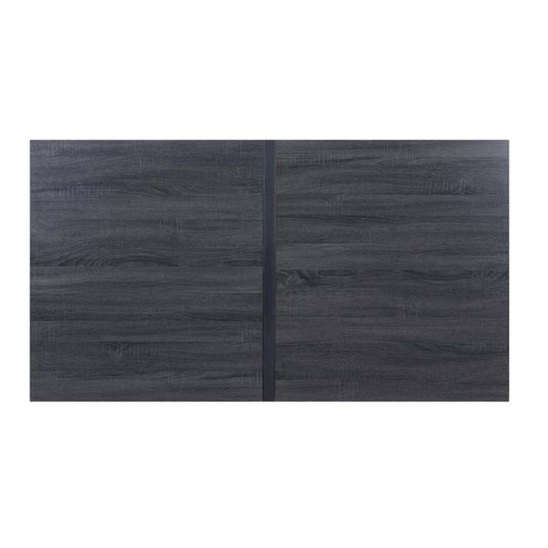 Nakula Dining Table, Gray Oak & Black Finish Acme