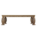 Constantine Dining Table, Brown & Gold Finish Acme
