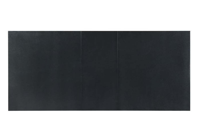 Varian II Dining Table, Mirrored & Black Finish Acme
