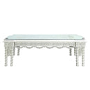 Vanaheim Dining Table, Antique White Finish Acme