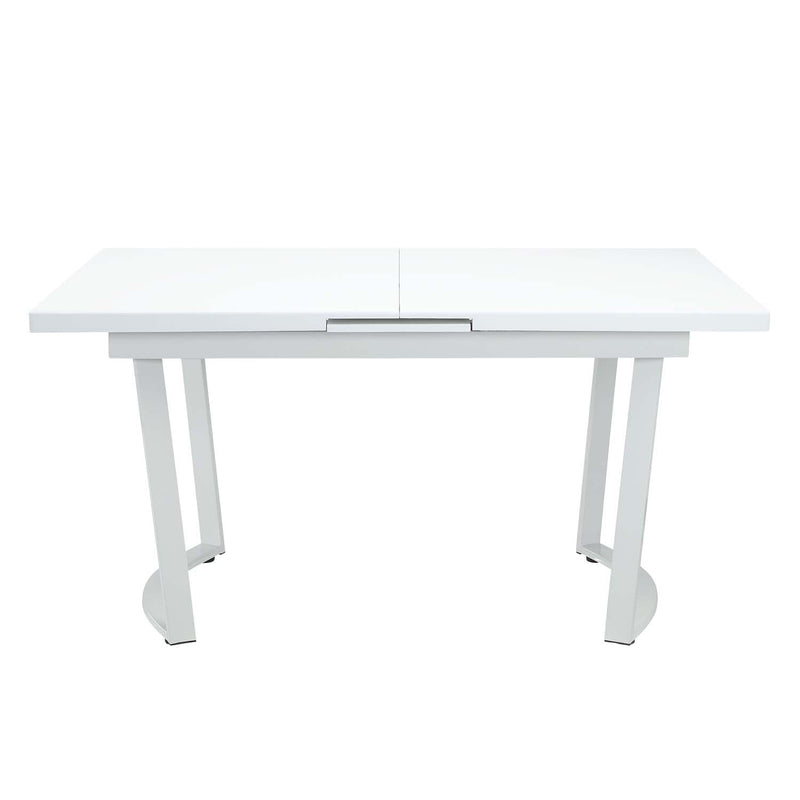 Palton Dining Table, High Gloss White Finish Acme