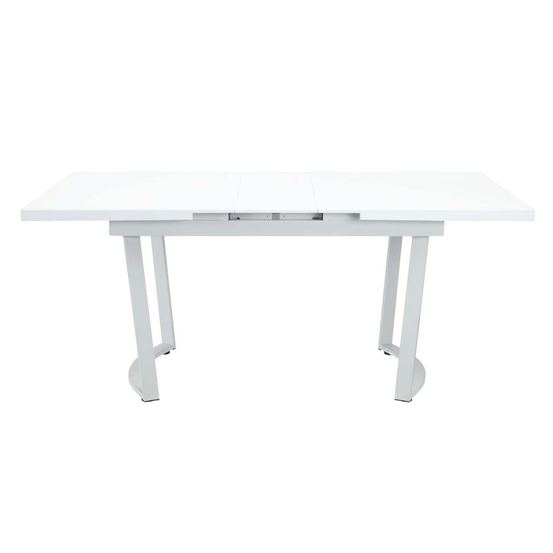 Palton Dining Table, High Gloss White Finish Acme
