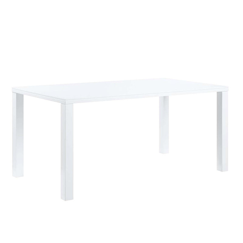 Pagan Dining Table, White High Gloss Finish Acme