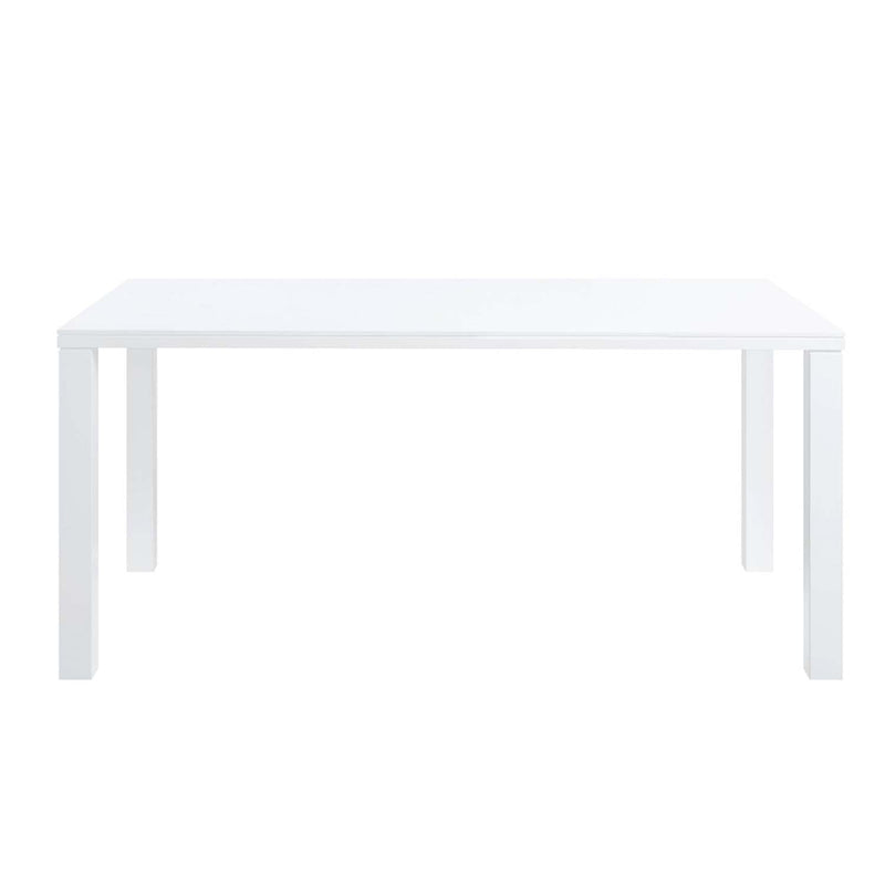Pagan Dining Table, White High Gloss Finish Acme