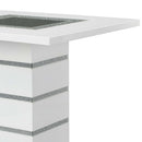 Elizaveta Counter Height Table w/Pedestal Base, Faux Crystal Diamonds Acme