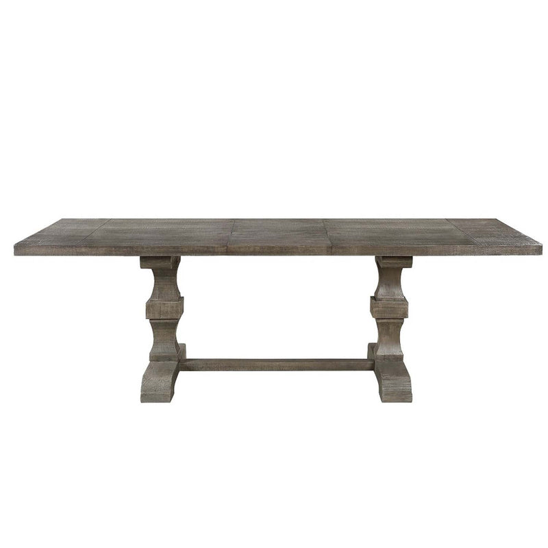 Landon Dining Table w/Leaf, Salvage Gray Finish Acme