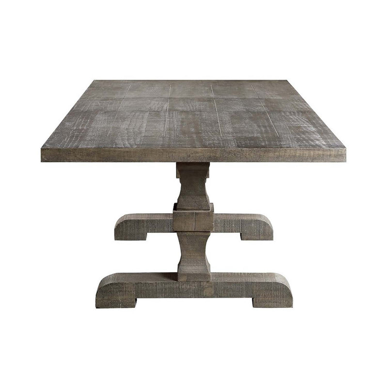 Landon Dining Table w/Leaf, Salvage Gray Finish Acme