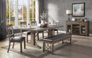 Raphaela Dining Table, Weathered Cherry Finish Acme