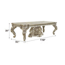 Danae Dining Table, Champagne & Gold Finish Acme