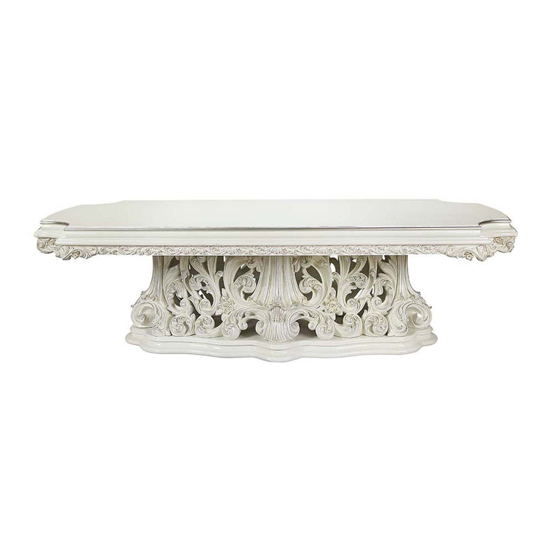 Adara Dining Table, Antique White Finish Acme