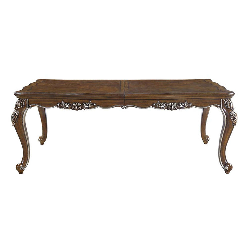 Latisha Dining Table, Antique Oak Finish Acme