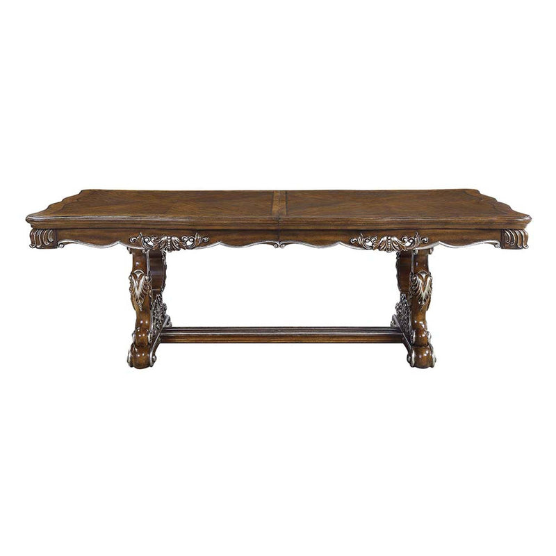 Latisha Dining Table, Antique Oak Finish Acme