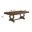 Latisha Dining Table, Antique Oak Finish Acme