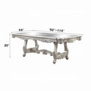 Bently Dining Table, Champagne Finish Acme