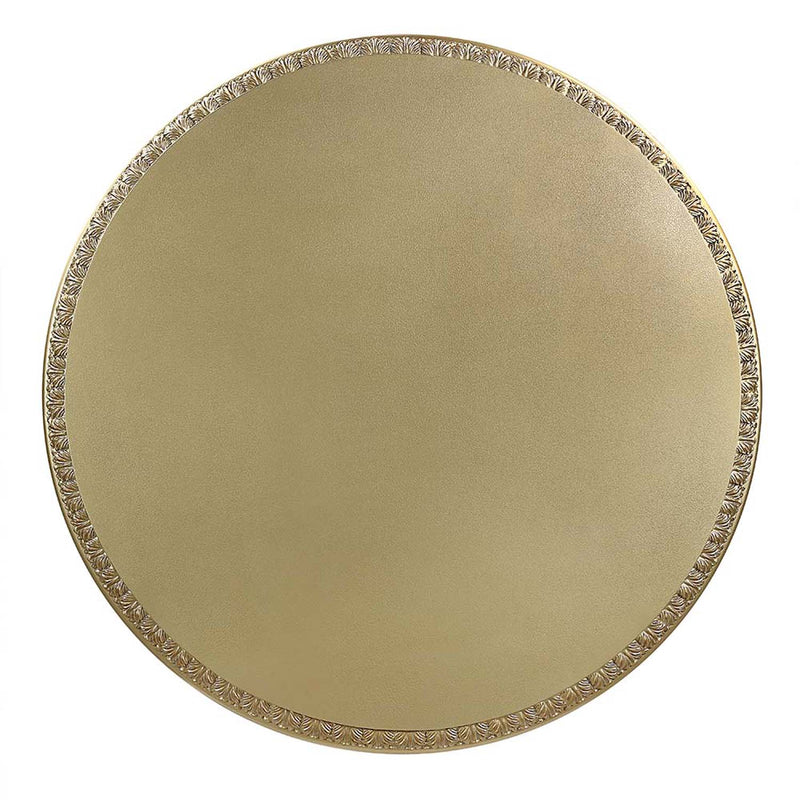 Bernadette Round Dining Table, Gold Finish Acme