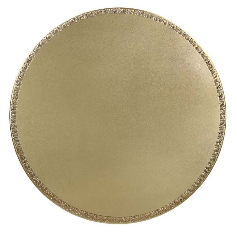 Bernadette Round Dining Table, Gold Finish Acme
