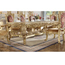 Bernadette Dining Table, Gold Finish Acme