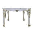 Vendome Counter Height Table, Antique Pearl Finish Acme