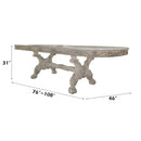Dresden Dining Table, Bone White Finish Acme