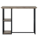 Zudora Counter Height Table, Oak & Sandy Black Finish Acme