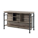 Edina Counter Height Table, Antique Oak & Sandy Gray Finish Acme