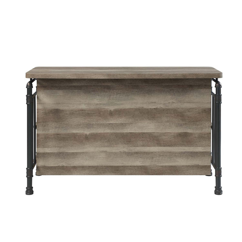 Edina Counter Height Table, Antique Oak & Sandy Gray Finish Acme