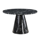 Hollis Dining Table, Engineered Stone Top Acme