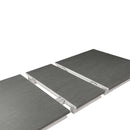 Katia Dining Table w/Leaf, Rustic Gray & Weathered White Finish Acme