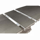 Ariadne Dining Table w/Pedestal, Antique Platinum Finish Acme